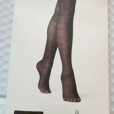 A New Day S/M M/L Fashion Tights Hosiery Black Lace One Pair Womens